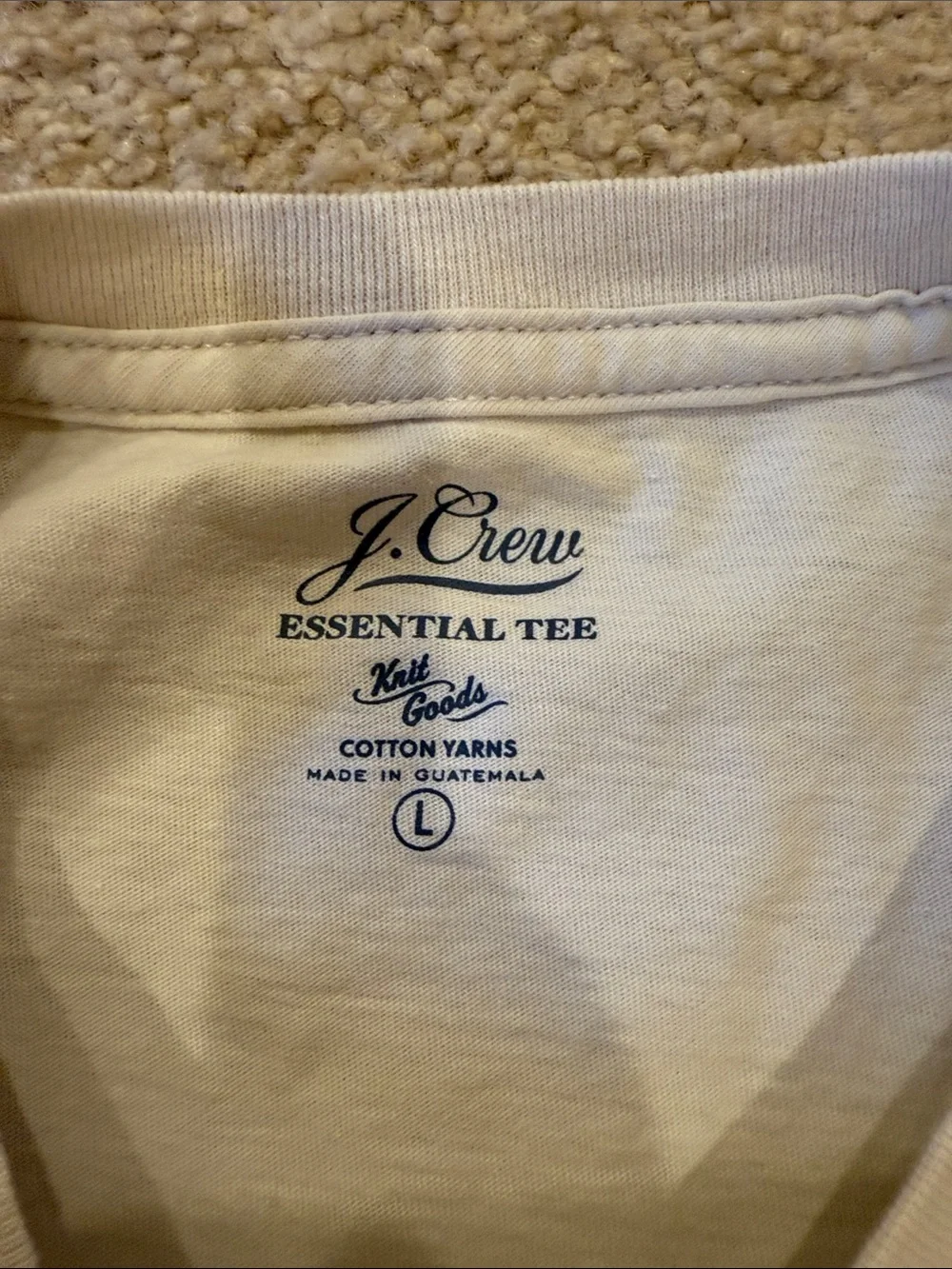 J. Crew Long-Sleeve Crewneck Shirt - Off-White